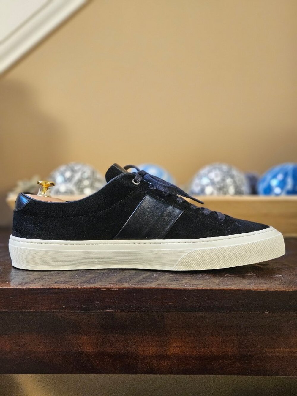 Good Man Brand Men's Midtown Suede Sneakers, Black, Sz 12 - Picture 9 of 14